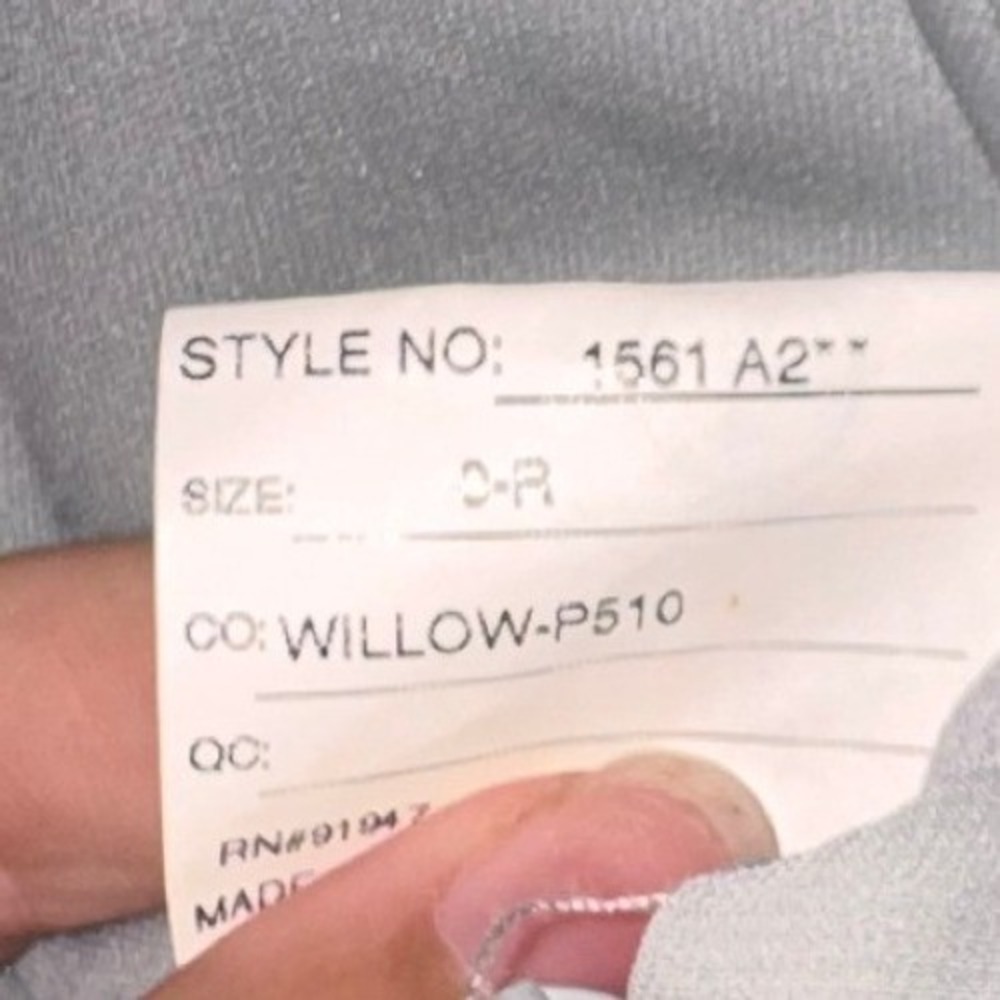 After Six One Shoulder Maxi Dress Willow Green Chiffon Bridesmaid 1561 Sz 0R - Picture 8 of 8
